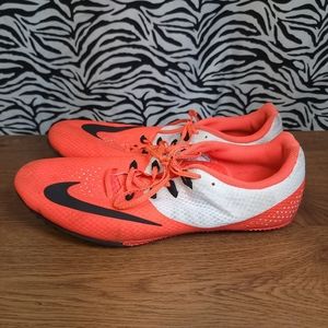 AUCRL3 0430 Mens Sz. 13 Orange White Nike Track Spikes - GWOSLOO.1.33